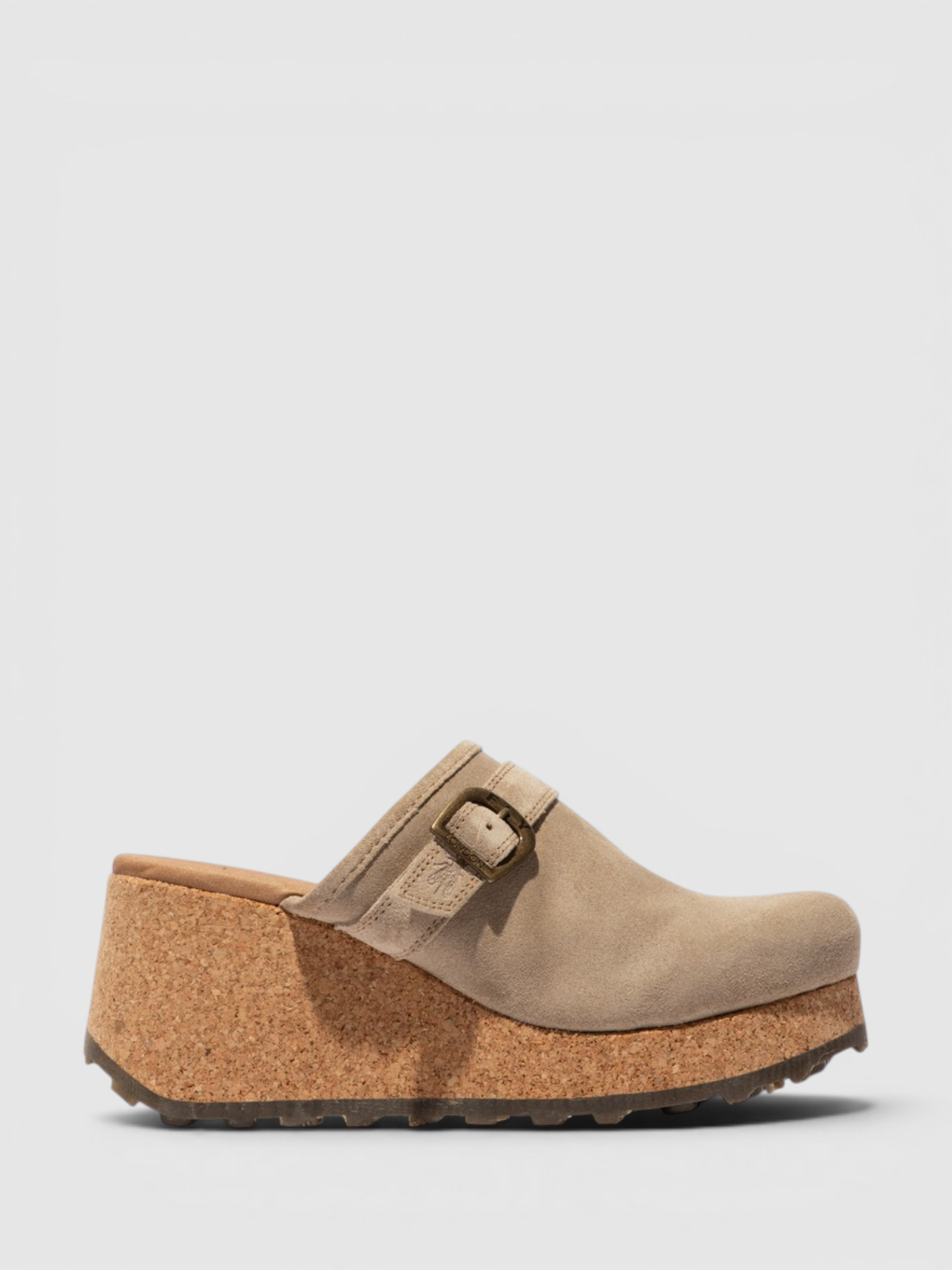 Soca de Cunha Pele DERT Bege - Fly London 1