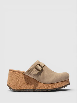 Soca de Cunha Pele DERT Bege - Fly London