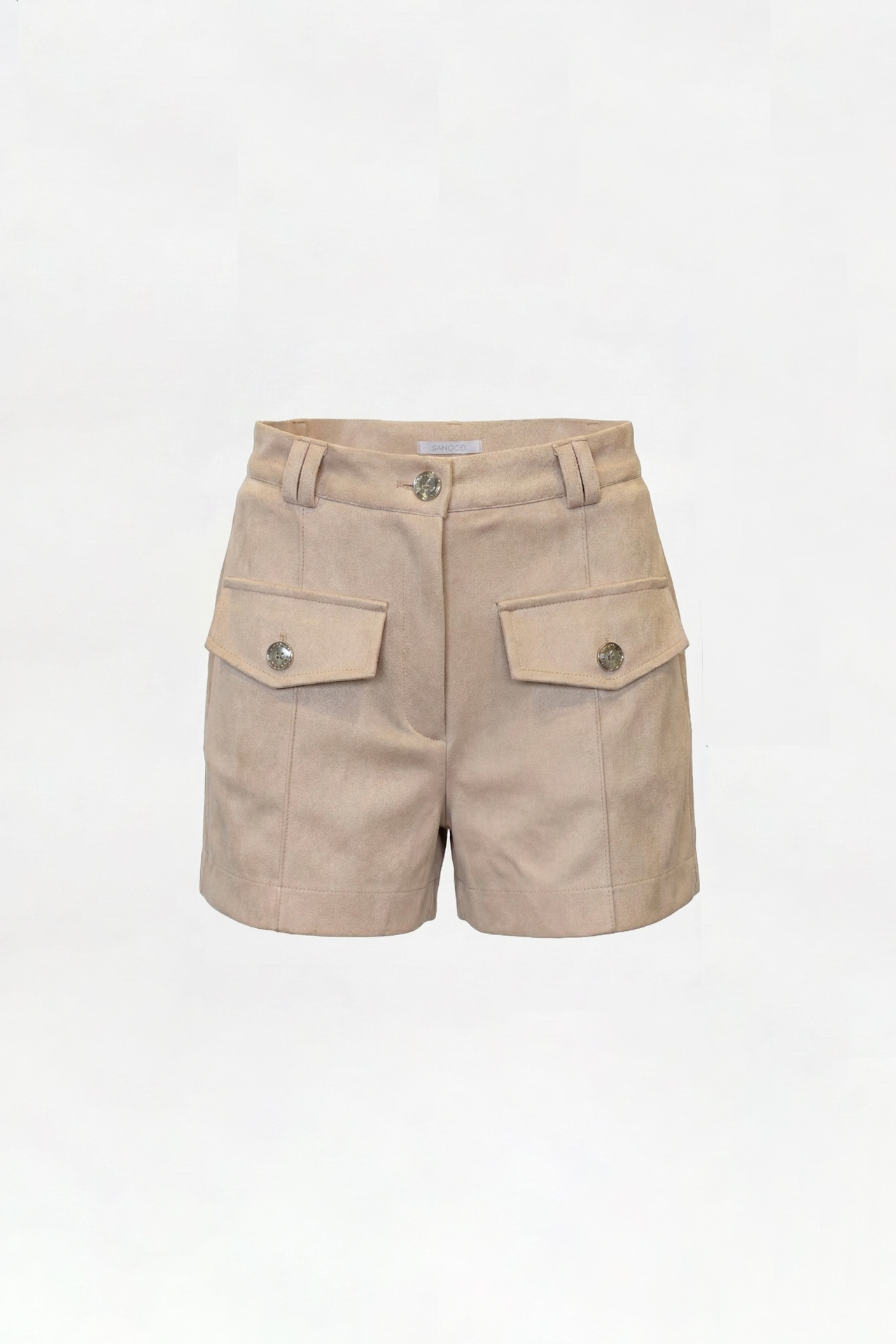 Calções em Suede Bege - SAHOCO  3