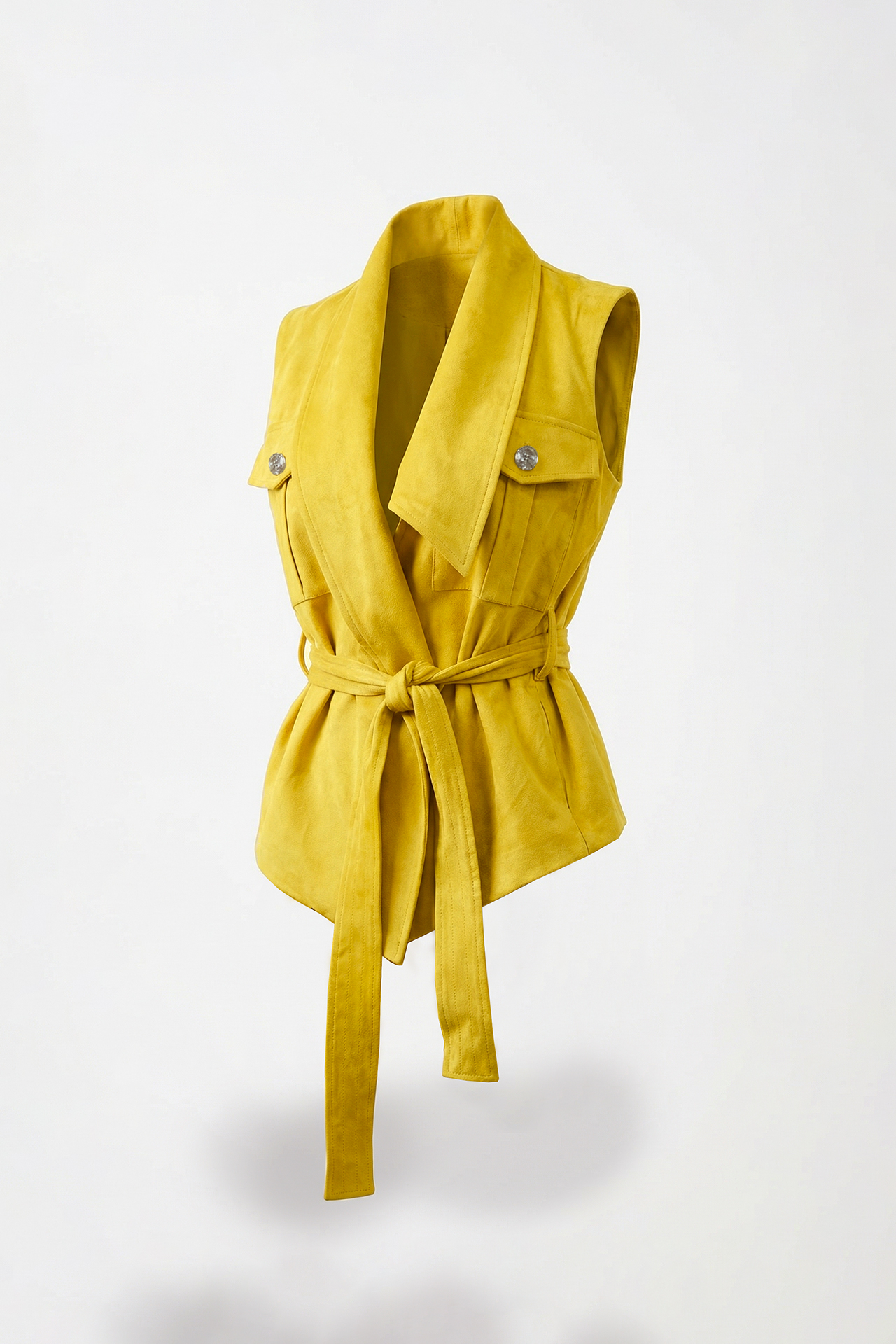 Colete em Suede Amarelo - SAHOCO   2