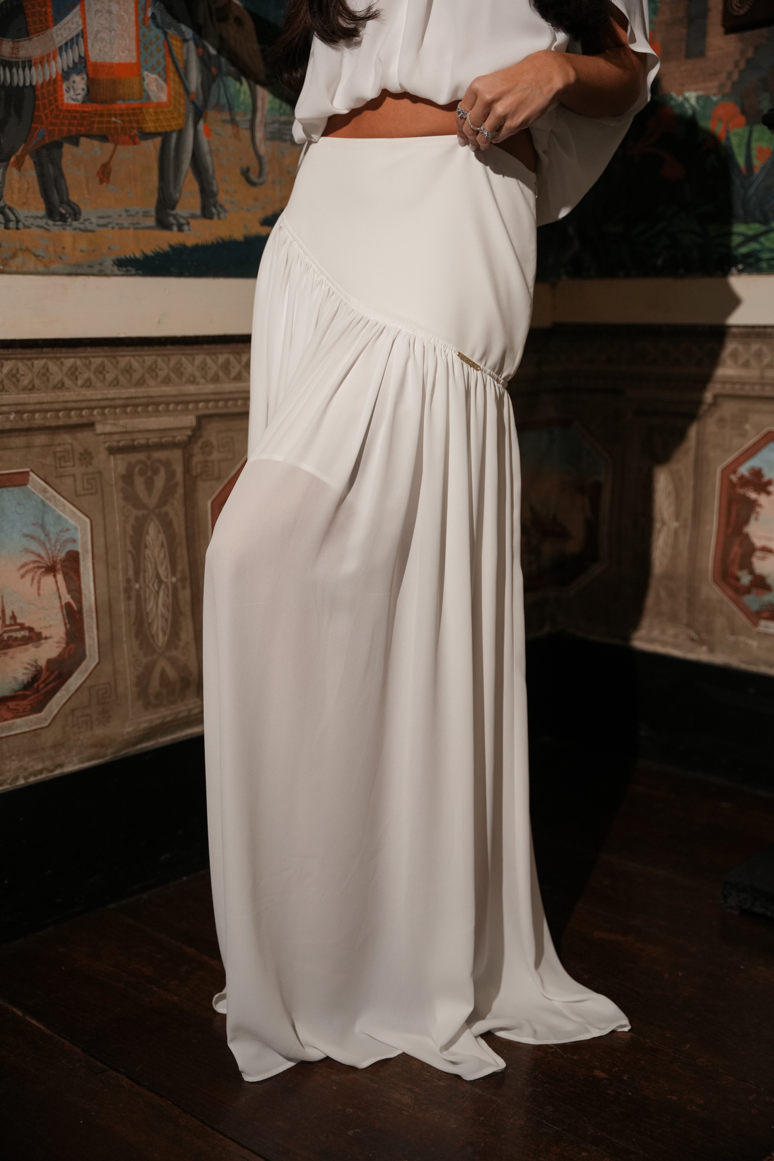 Saia Comprida Fluída Branco - SAHOCO 2