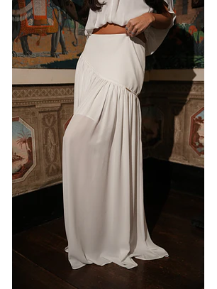 Saia Comprida Fluída Branco - SAHOCO