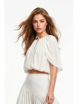 Blusa Manga Curta Branco - SAHOCO 