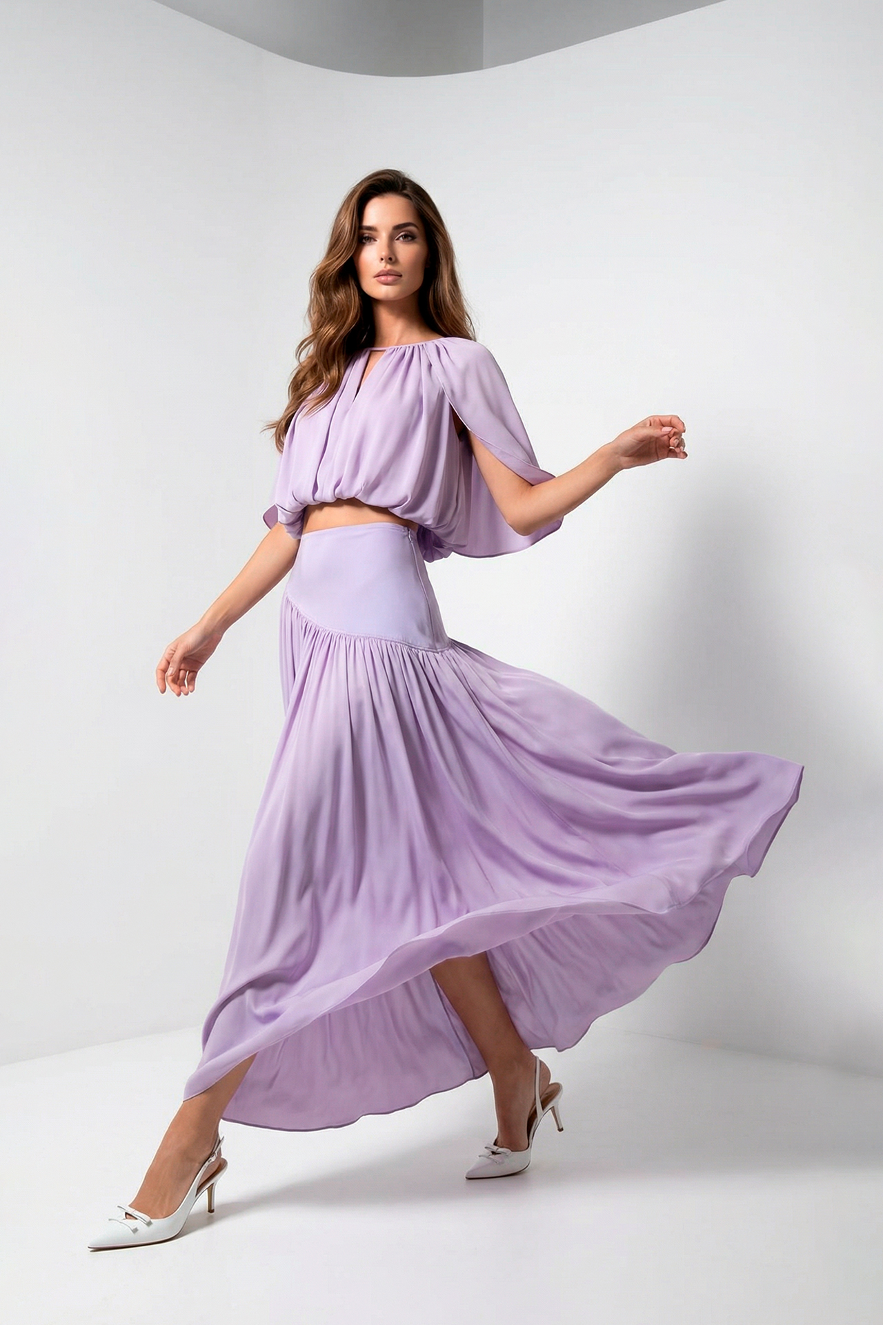 Blusa Manga Curta Lilás - SAHOCO  2