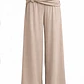 Calças Largas com Aplicação Bege - SAHOCO - Thumbnail 3