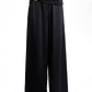 Calças Largas com Aplicação Preto - SAHOCO - Thumbnail 3