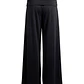 Calças Largas com Aplicação Preto - SAHOCO - Thumbnail 4