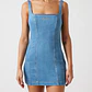 Vestido de Alças em Ganga - Guess Jeans - thumbnail 3