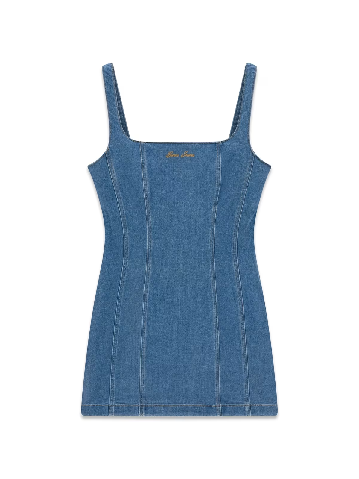 Vestido de Alças em Ganga - Guess Jeans 4