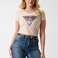 T-shirt Triângulo Zebra Castanho - Guess - thumbnail 1