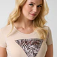T-shirt Triângulo Zebra Castanho - Guess - thumbnail 3