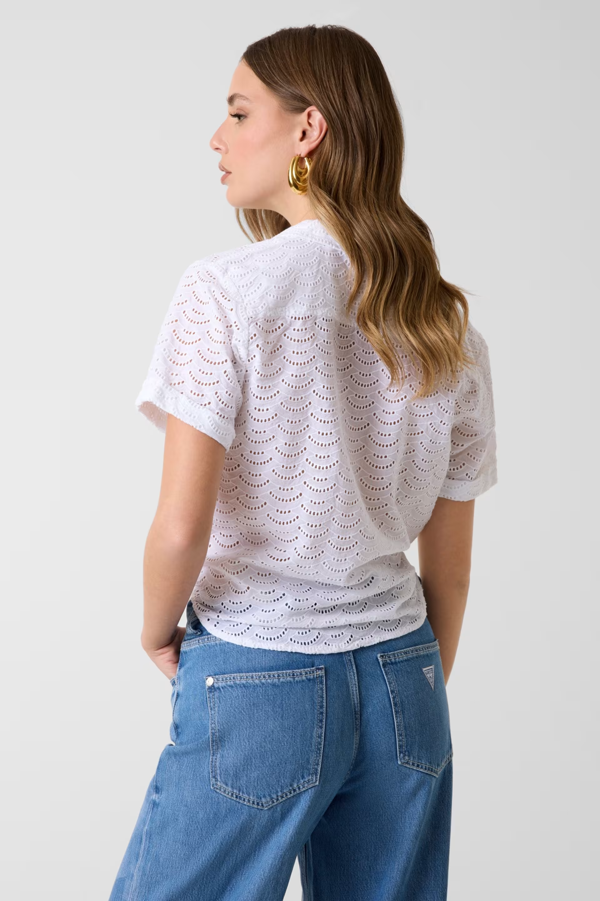 Camisa SHARON Bordado Inglês Branco - Guess 2