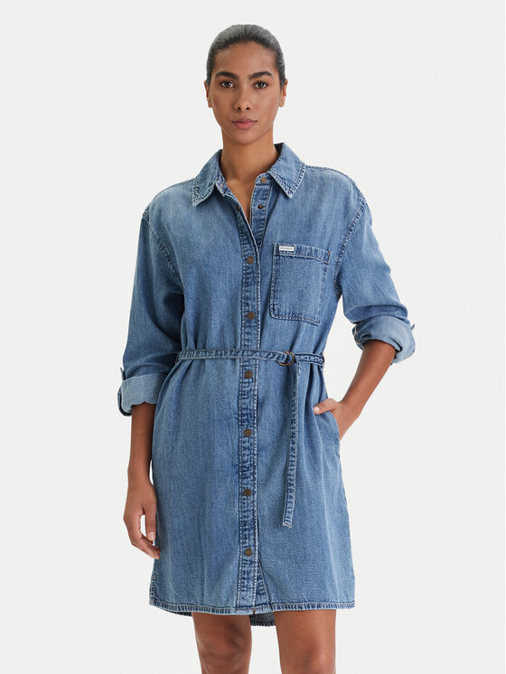 Vestido em Ganga Largo  - Guess Jeans 1