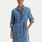 Vestido em Ganga Largo  - Guess Jeans - Thumbnail 1
