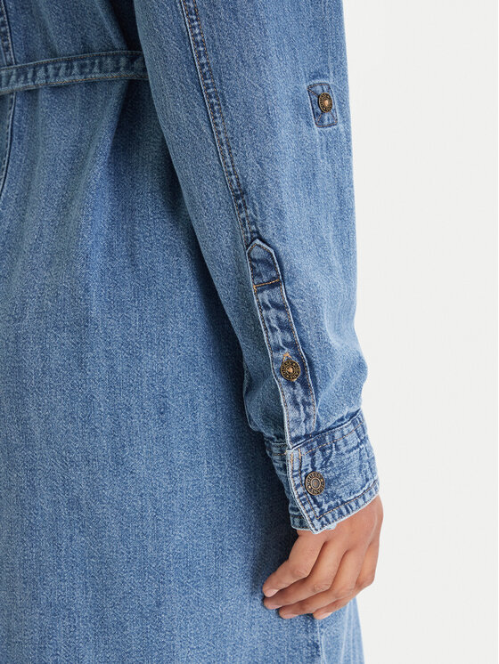 Vestido em Ganga Largo  - Guess Jeans 4