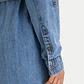 Vestido em Ganga Largo  - Guess Jeans - Thumbnail 4