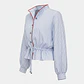 Camisa com Folho Riscas Azul e Branco - SAHOCO  - Thumbnail 4