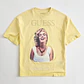 T-shirt 𝗠𝗔𝗥𝗜𝗟𝗬𝗡 𝗠𝗢𝗡𝗥𝗢𝗘 Smile Amarelo - Guess  - Thumbnail 1