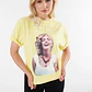 T-shirt 𝗠𝗔𝗥𝗜𝗟𝗬𝗡 𝗠𝗢𝗡𝗥𝗢𝗘 Smile Amarelo - Guess  - Thumbnail 3