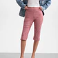 Calças Capri 𝗠𝗔𝗥𝗜𝗟𝗬𝗡 𝗠𝗢𝗡𝗥𝗢𝗘 Vichy Vermelho - Guess - thumbnail 7
