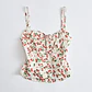 Top Corpete 𝗠𝗔𝗥𝗜𝗟𝗬𝗡 𝗠𝗢𝗡𝗥𝗢𝗘 Cerejas Branco - Guess  - thumbnail 1