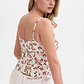 Top Corpete 𝗠𝗔𝗥𝗜𝗟𝗬𝗡 𝗠𝗢𝗡𝗥𝗢𝗘 Cerejas Branco - Guess  - thumbnail 4