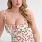 Top Corpete 𝗠𝗔𝗥𝗜𝗟𝗬𝗡 𝗠𝗢𝗡𝗥𝗢𝗘 Cerejas Branco - Guess  - thumbnail 2