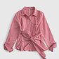 Camisa Laço 𝗠𝗔𝗥𝗜𝗟𝗬𝗡 𝗠𝗢𝗡𝗥𝗢𝗘 Vichy Vermelho - Guess - thumbnail 1