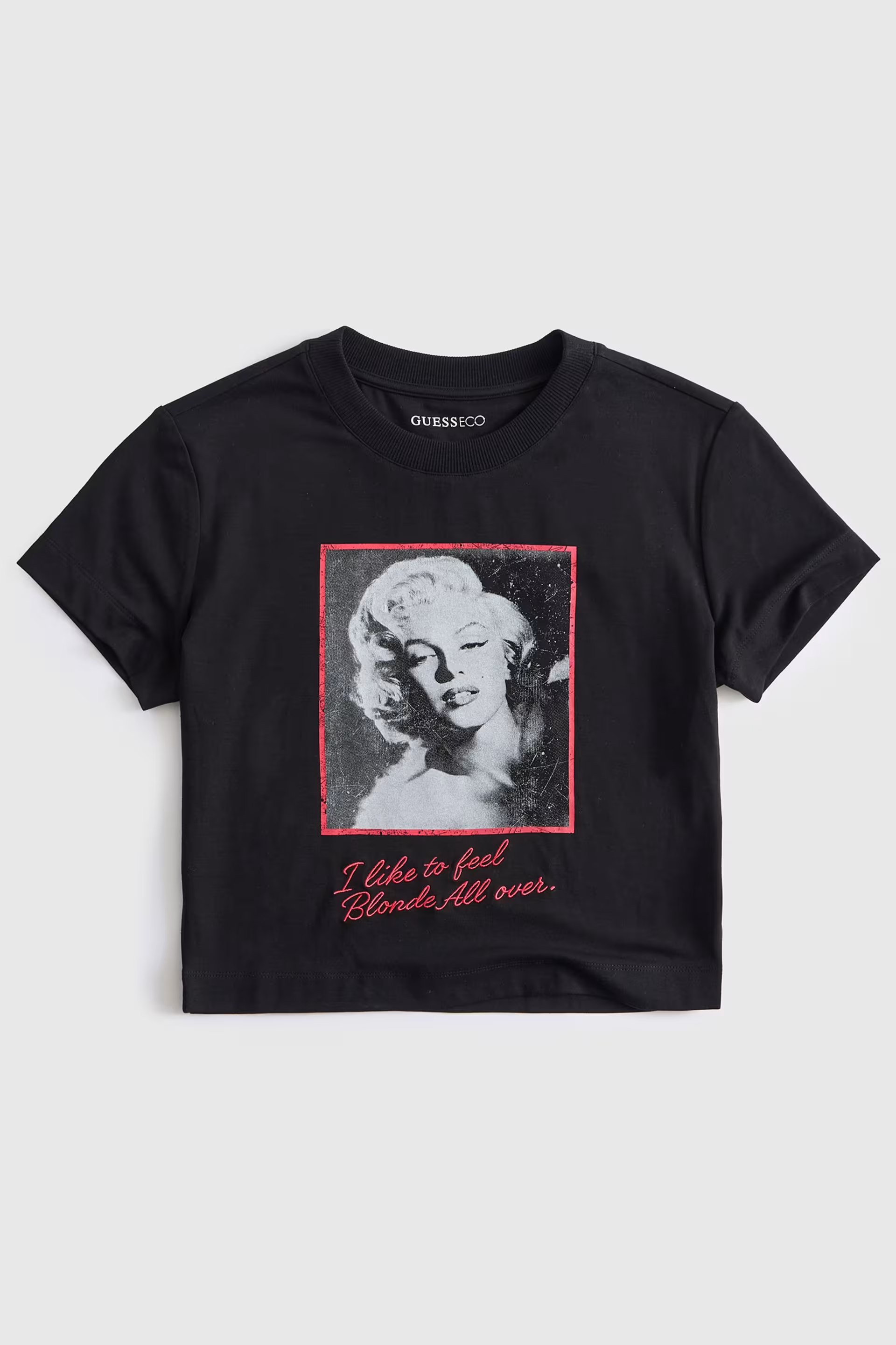 T-shirt Iconic 𝗠𝗔𝗥𝗜𝗟𝗬𝗡 𝗠𝗢𝗡𝗥𝗢𝗘 Preto - Guess 1