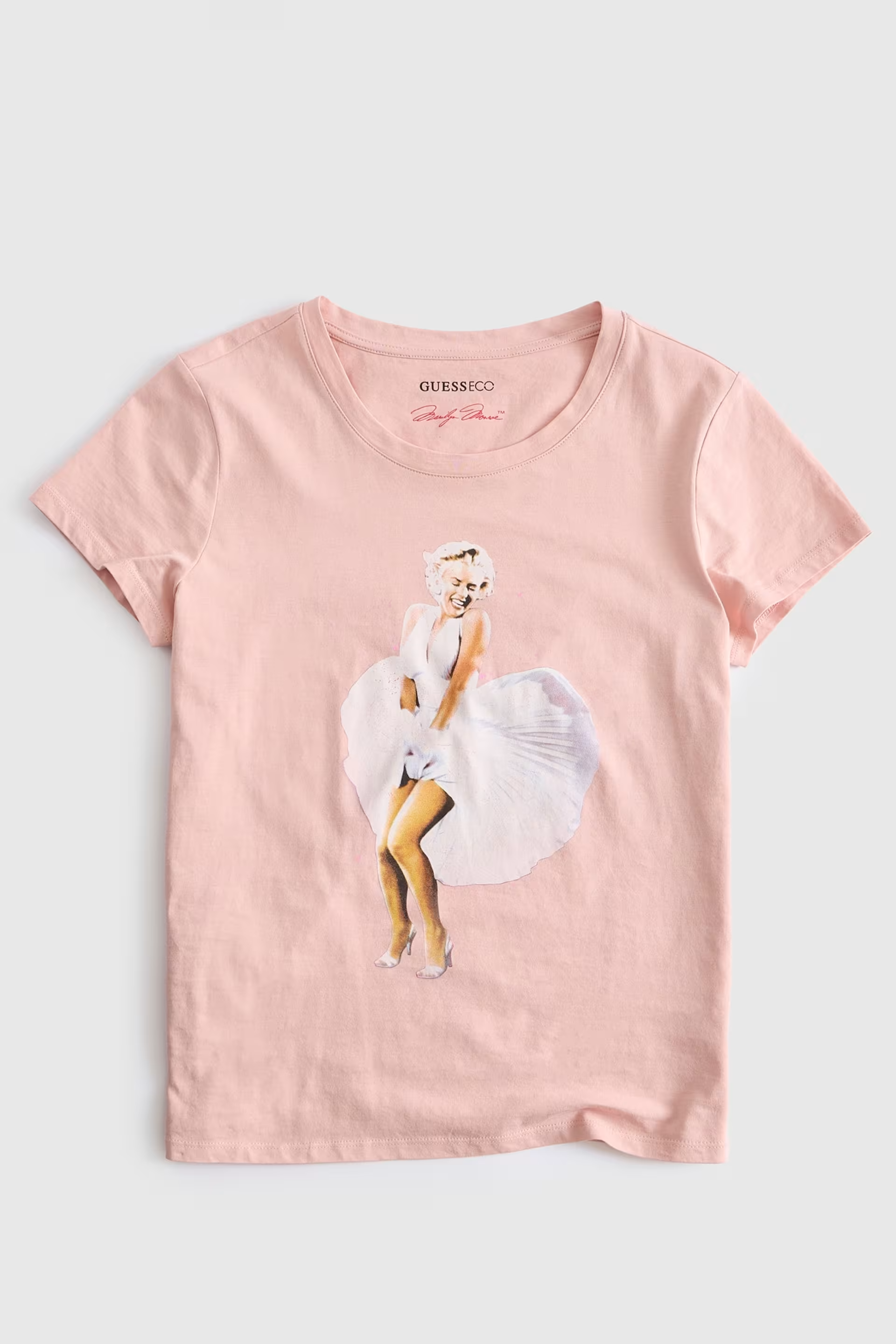 T-shirt Vestido 𝗠𝗔𝗥𝗜𝗟𝗬𝗡 𝗠𝗢𝗡𝗥𝗢𝗘 Rosa - Guess  1