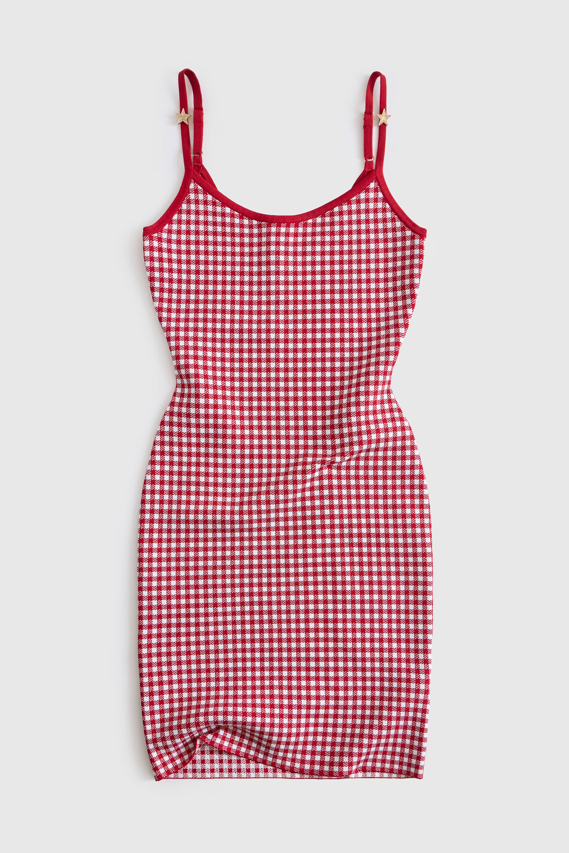 Vestido de Alças 𝗠𝗔𝗥𝗜𝗟𝗬𝗡 𝗠𝗢𝗡𝗥𝗢𝗘 Vichy Vermelho - Guess  1