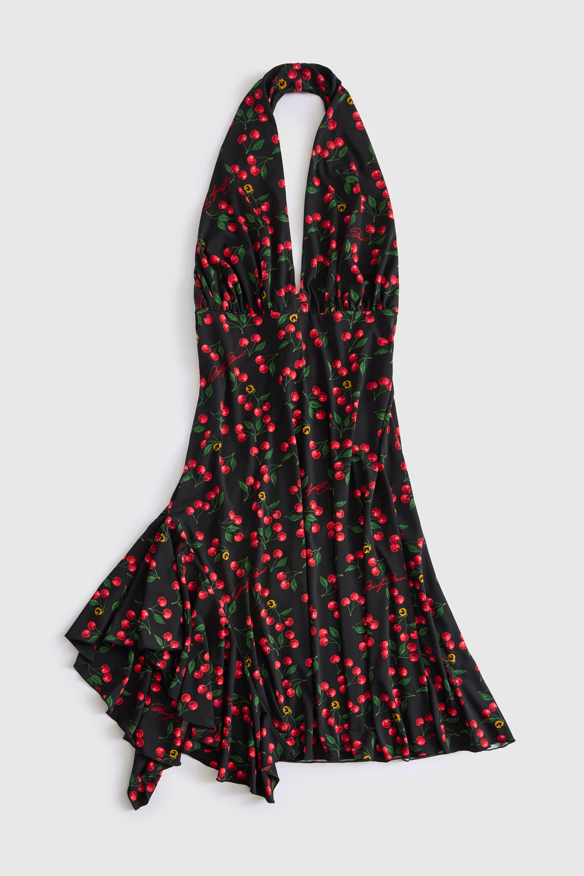 Vestido 𝗠𝗔𝗥𝗜𝗟𝗬𝗡 𝗠𝗢𝗡𝗥𝗢𝗘 Estampa Cerejas Preto - Guess 1