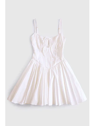 Vestido Corpete 𝗠𝗔𝗥𝗜𝗟𝗬𝗡 𝗠𝗢𝗡𝗥𝗢𝗘 Branco - Guess 