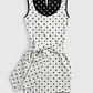 Vestido Justo 𝗠𝗔𝗥𝗜𝗟𝗬𝗡 𝗠𝗢𝗡𝗥𝗢𝗘 Bolinhas Branco - Guess  - Thumbnail 1