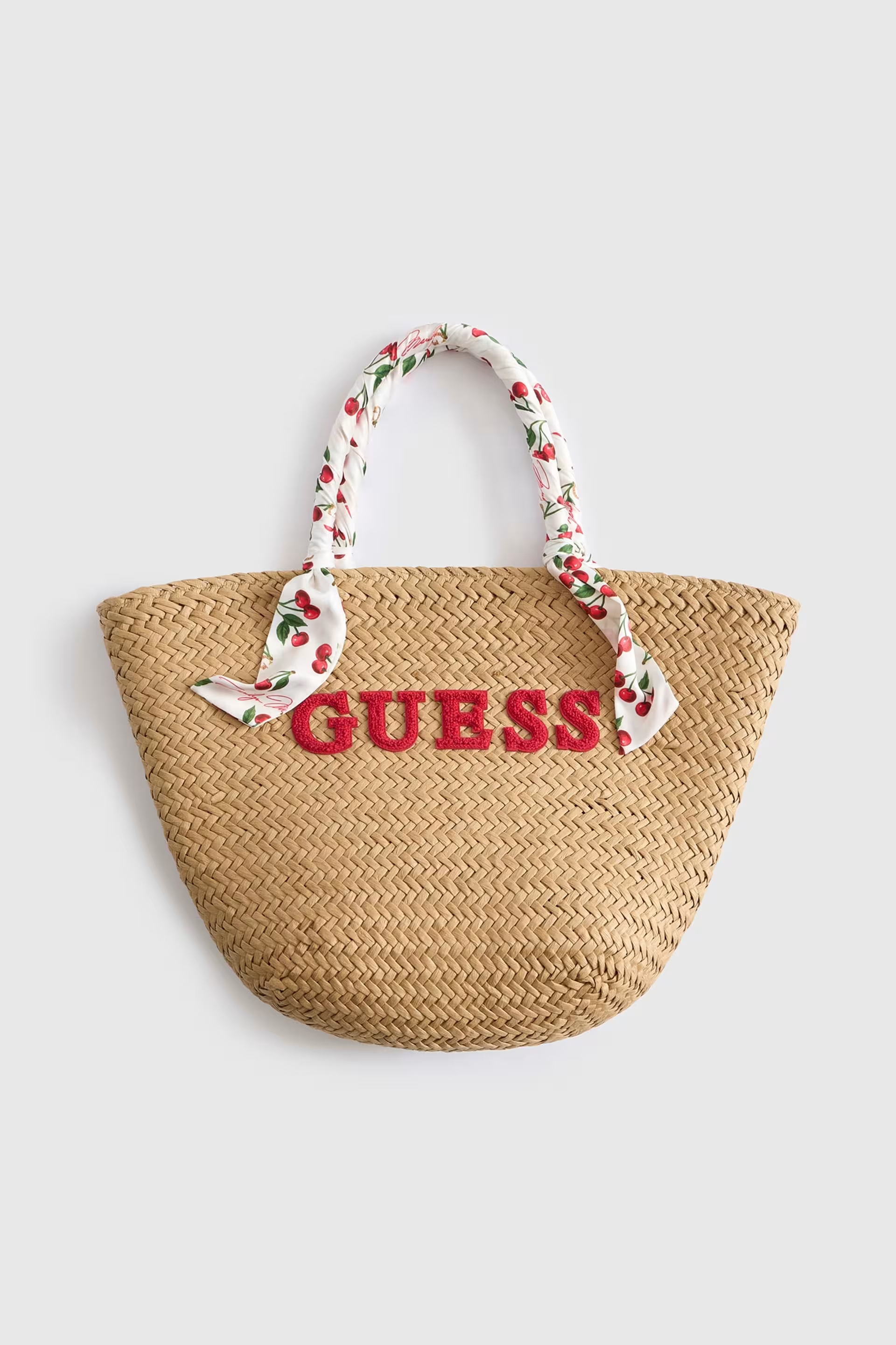 Cesta 𝗠𝗔𝗥𝗜𝗟𝗬𝗡 𝗠𝗢𝗡𝗥𝗢𝗘 Ráfia Cerejas - Guess 1