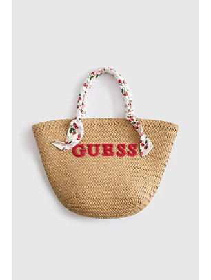 Cesta 𝗠𝗔𝗥𝗜𝗟𝗬𝗡 𝗠𝗢𝗡𝗥𝗢𝗘 Ráfia Cerejas - Guess