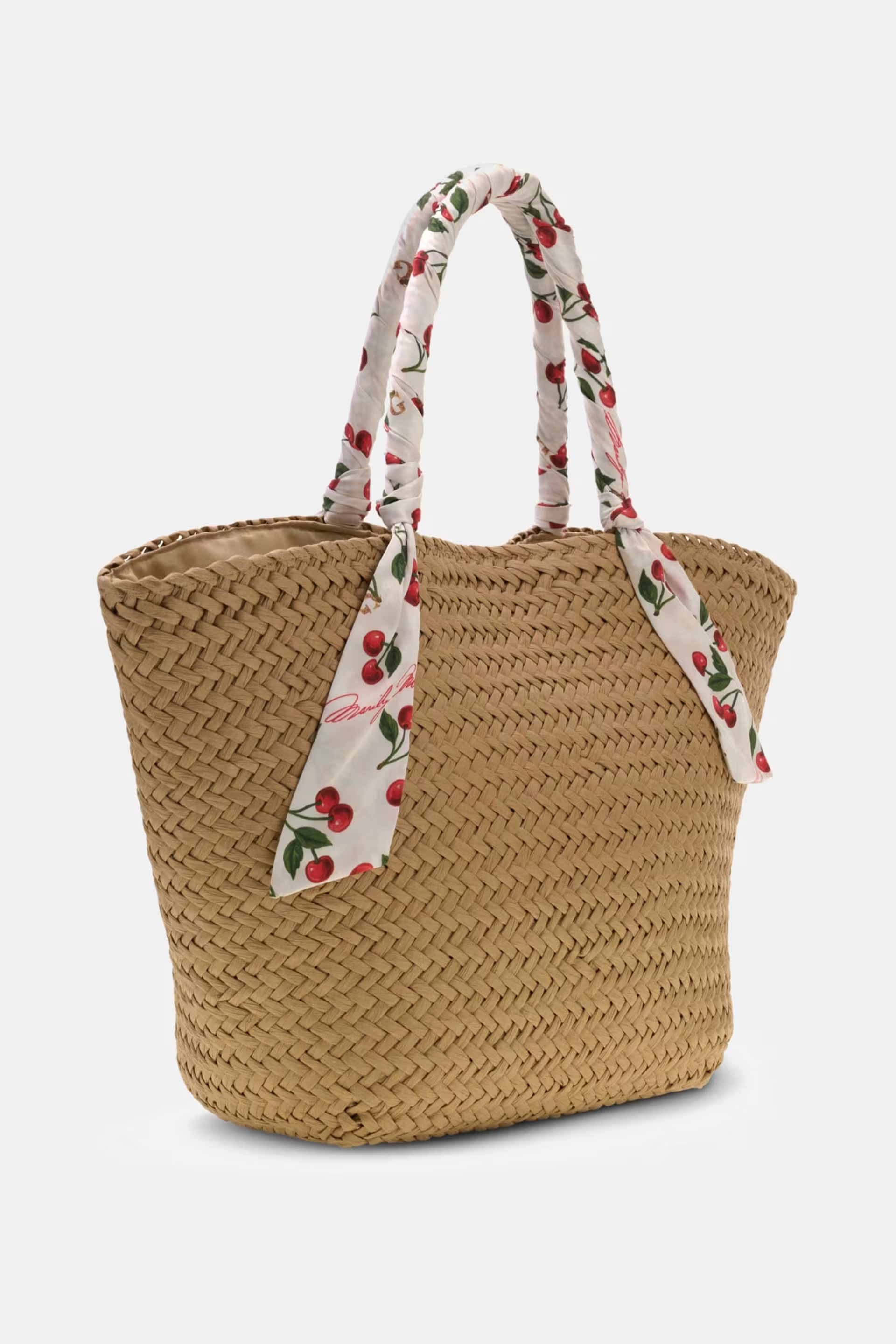 Cesta 𝗠𝗔𝗥𝗜𝗟𝗬𝗡 𝗠𝗢𝗡𝗥𝗢𝗘 Ráfia Cerejas - Guess 5