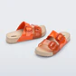 Chinelo Cozy Slide Laranja - Melissa - Thumbnail 2