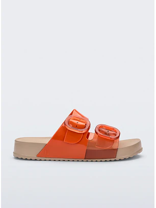 Chinelo Cozy Slide Laranja - Melissa