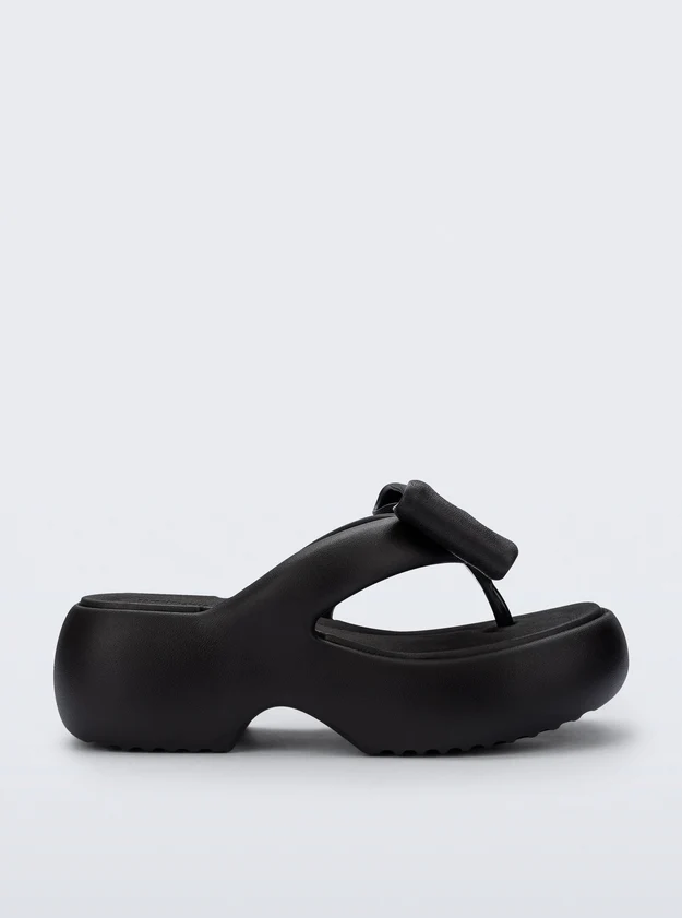 Chinelos de Platafoma Free Fuzzy Preto - Melissa 1