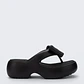 Chinelos de Platafoma Free Fuzzy Preto - Melissa - vignette 1