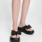 Chinelos de Platafoma Free Fuzzy Preto - Melissa - vignette 2