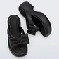 Chinelos de Platafoma Free Fuzzy Preto - Melissa - vignette 3