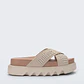 Chinelo Plataforma Cross M. Lover Platform Bege - Melissa - thumbnail 1