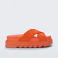 Chinelo Plataforma Cross M. Lover Platform Laranja - Melissa  - thumbnail 1