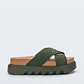 Chinelo Plataforma Cross M. Lover Platform Verde - Melissa - thumbnail 1