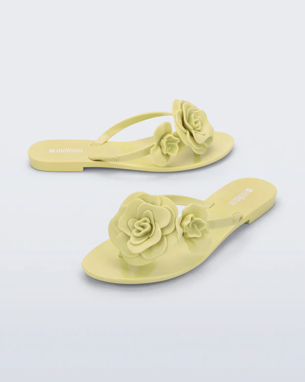 Chinelo Harmonic Petals Amarelo - Melissa 2