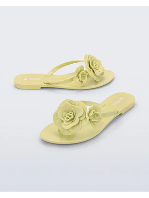 Chinelo Harmonic Petals Amarelo - Melissa