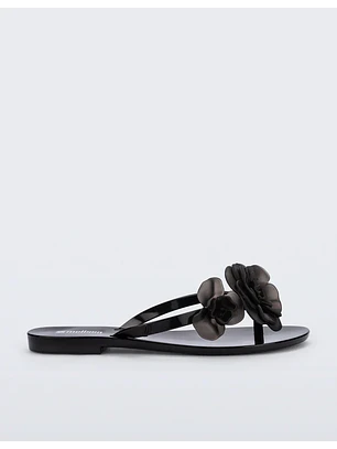 Chinelo Harmonic Petals Preto - Melissa