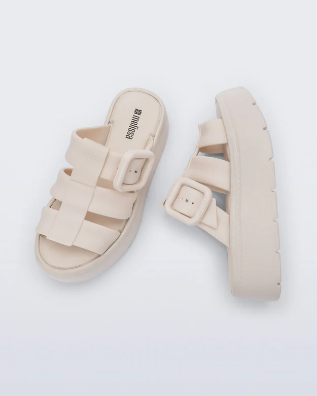 Chinelo Plataforma Pump Platform Bege - Melissa  2